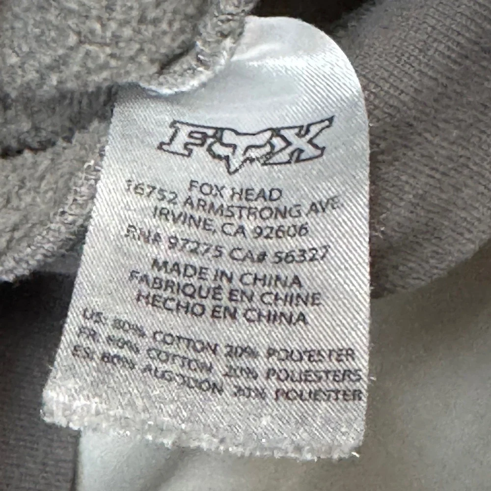 Fox Racing Mens Camo Pullover Hoodie Green Brown Camouflage Logo Sweatshirt L - Picture 5 of 8